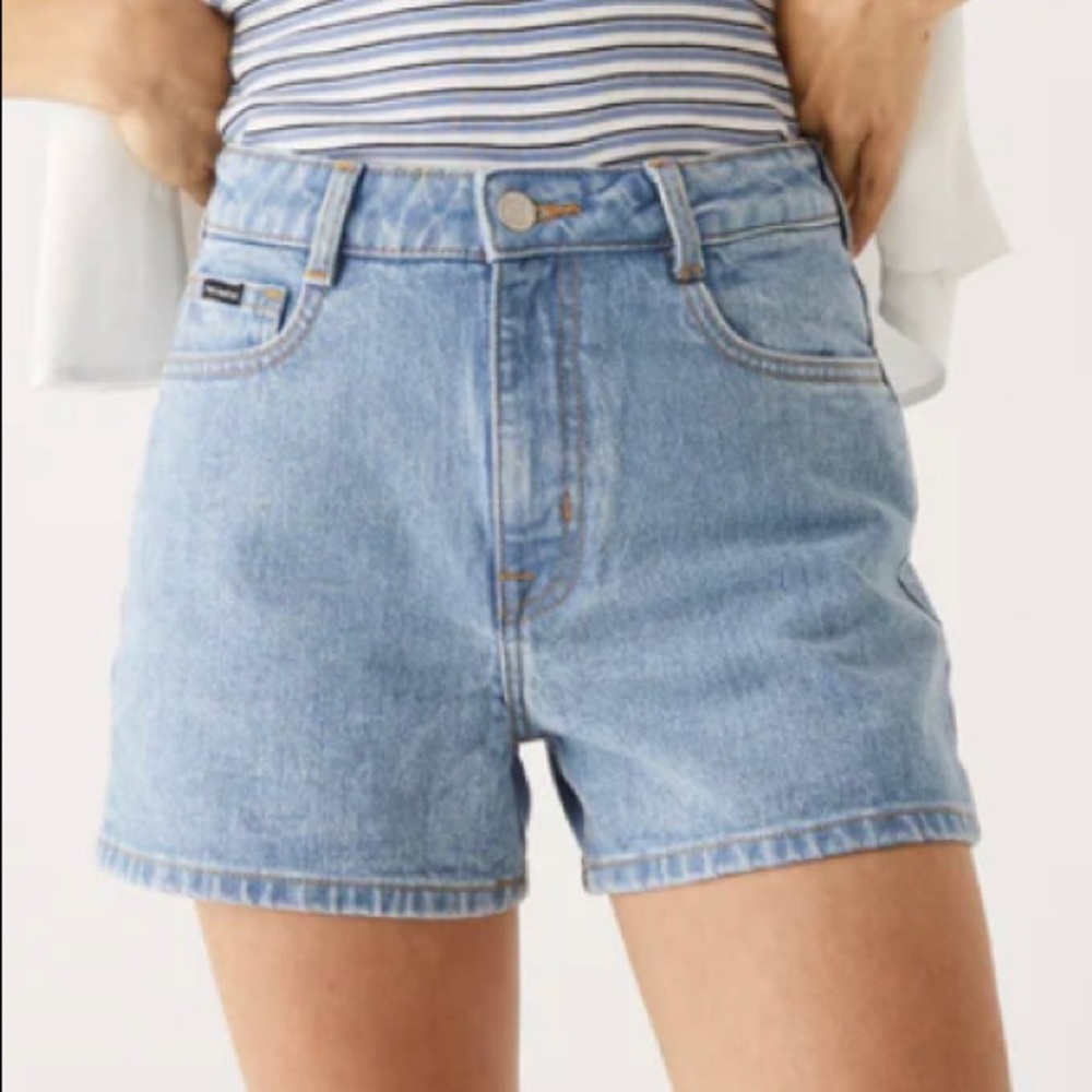 NWT Frank & Oak Steve Short in Light Indigo